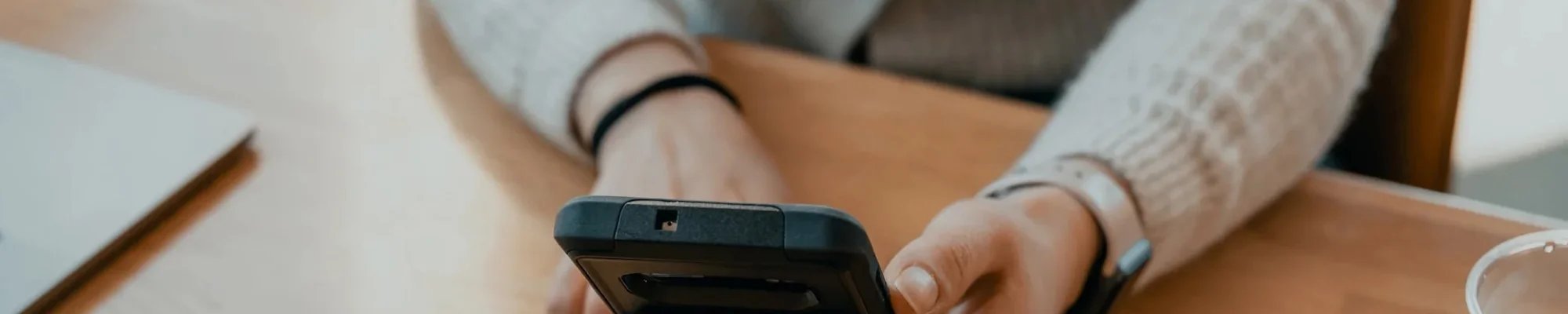 Applying for financing on a mobile phone