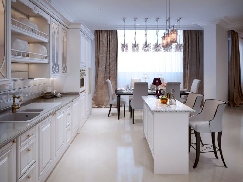 Tile flooring in a stylish MN kitchen
