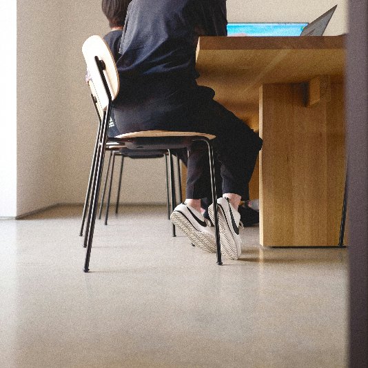 Commercial epoxy flooring in a library