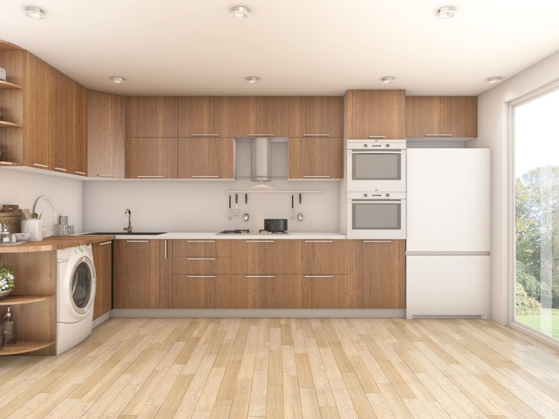 Stylish compact kitchen with LVP flooring in MN