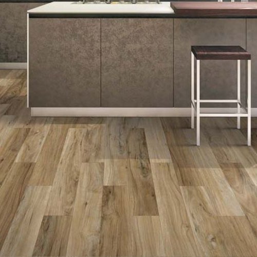 Rustic LVP wood look flooring