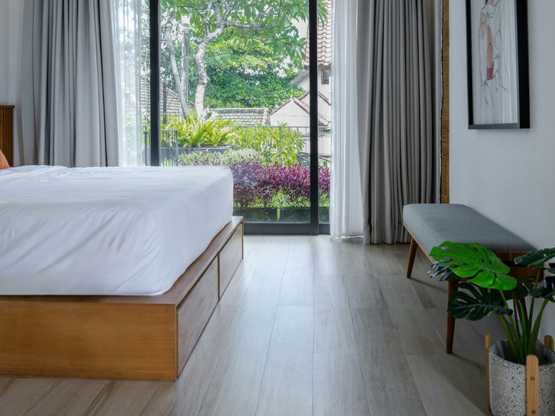 Engineered wood flooring in a modern Minnesota home