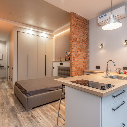 Heritage apartment with laminate flooring in MN