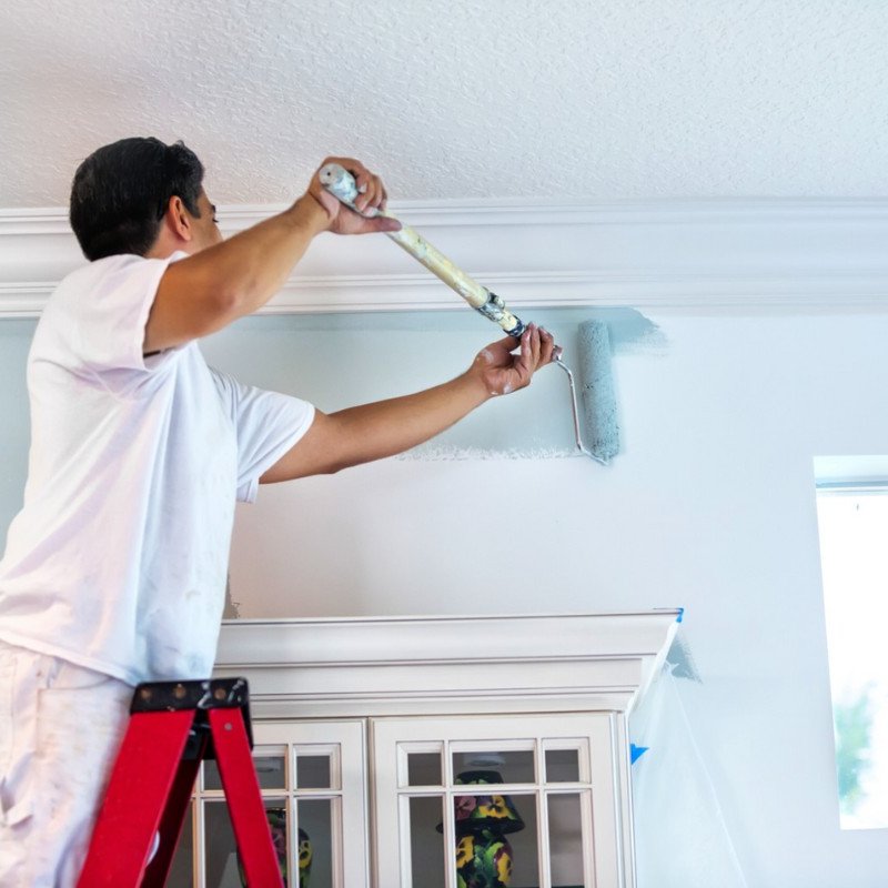 Painting a residential space in Bloomington MN