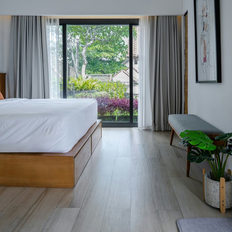 Engineered wood flooring in a modern Shakopee MN home